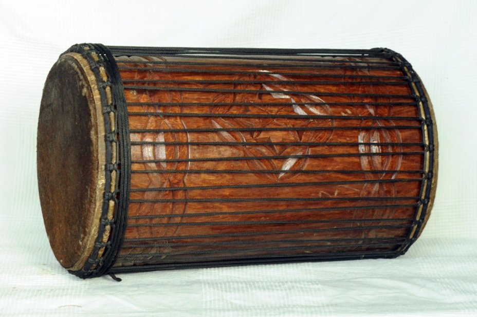 4 Eisen Sangban Dundun - Rosenholz Dundun Basstrommel aus Guinea