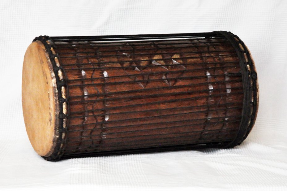 4 Eisen Sangban Dundun - Rosenholz Dundun Basstrommel aus Guinea