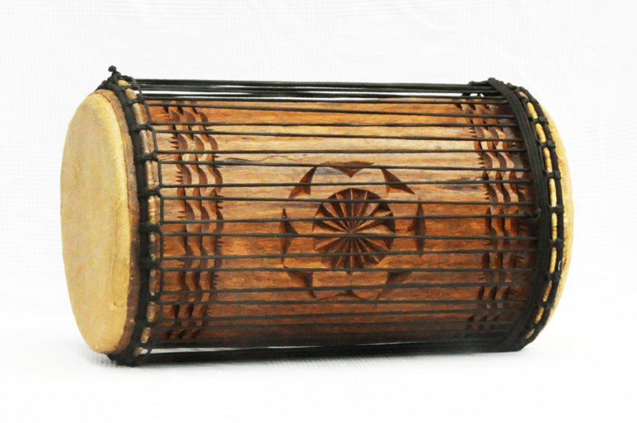 4 Eisen Sangban Dundun - Rosenholz Dundun Basstrommel aus Guinea