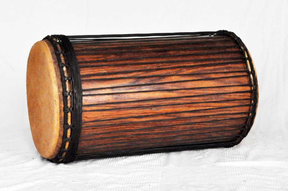 4 Eisen Sangban Dundun - Rosenholz Dundun Basstrommel aus Guinea