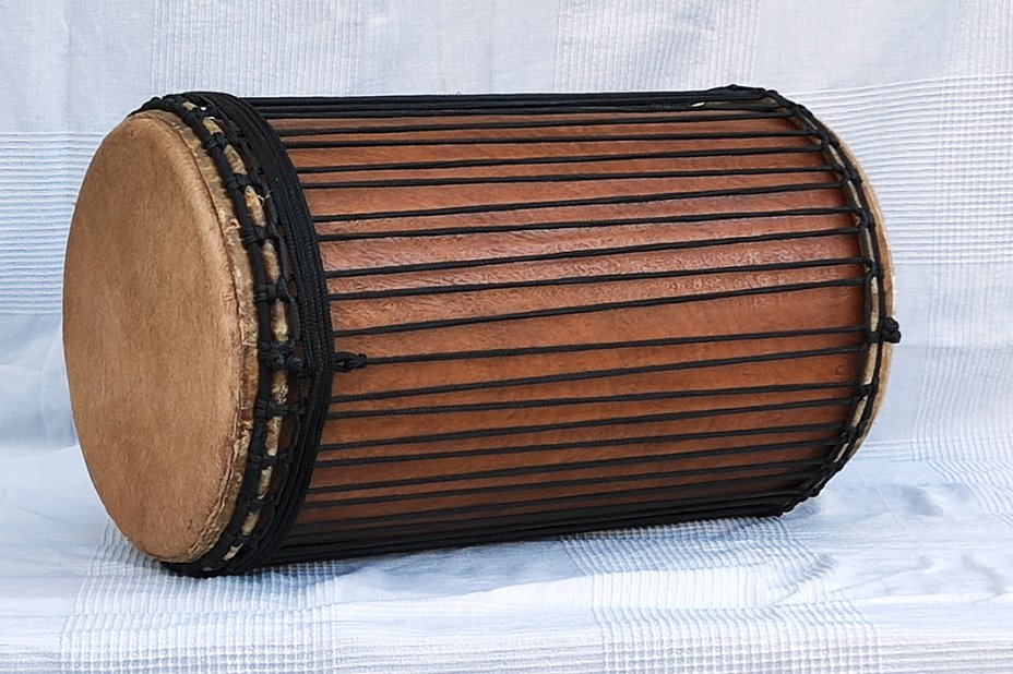 Buschmango (Dugura) Sangban Dunun Basstrommel aus Guinea 4 Eisen