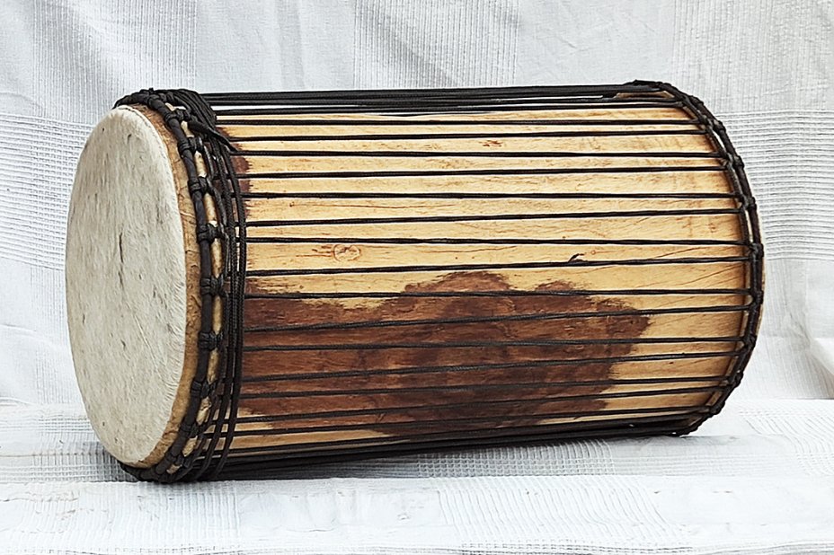 4 Eisen Sangban Dundun - Rosenholz Dundun Basstrommel aus Guinea