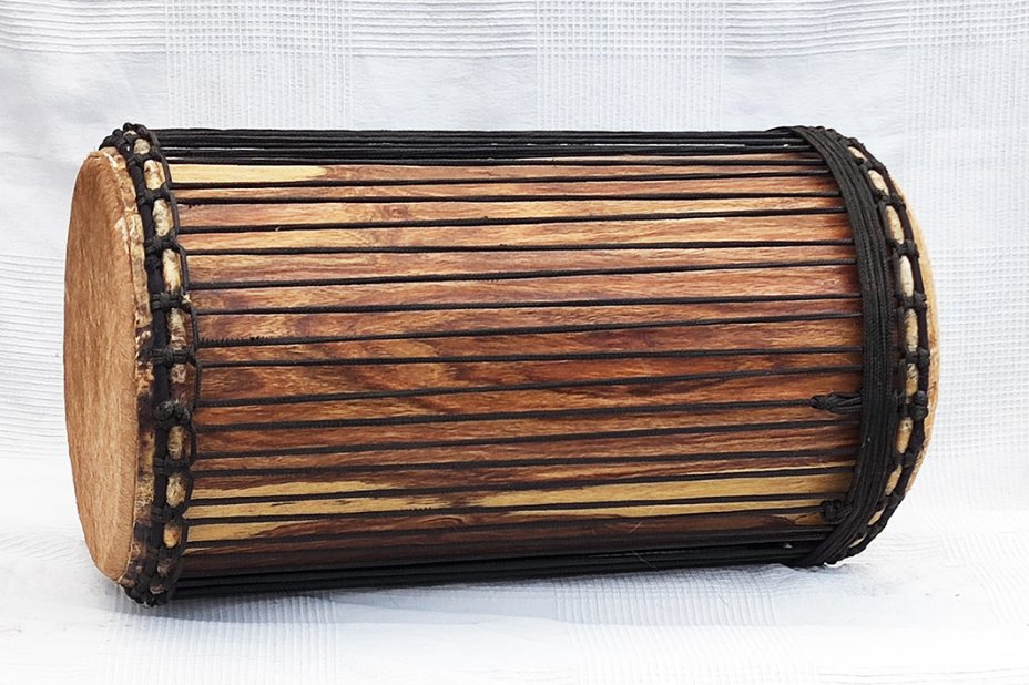 4 Eisen Sangban Dundun - Rosenholz Dundun Basstrommel aus Guinea
