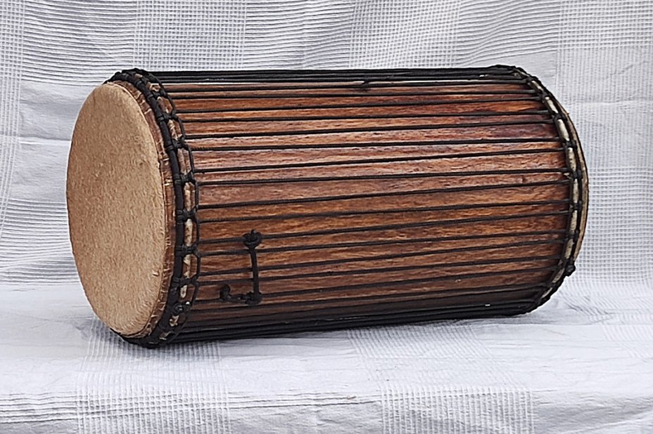 4 Eisen Sangban Dundun - Rosenholz Dundun Basstrommel aus Guinea