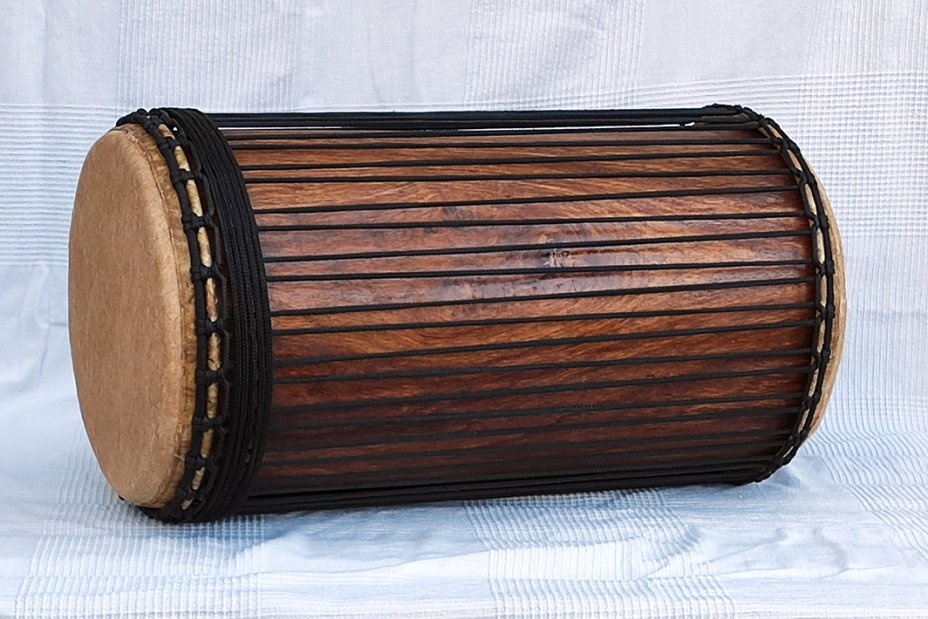 4 Eisen Sangban Dundun - Rosenholz Dundun Basstrommel aus Guinea