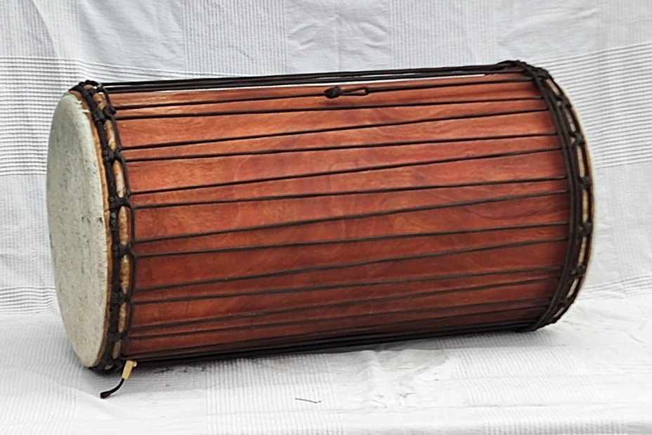 Dundun Basstrommel kaufen - Mahagoni Dundunba Basstrommel aus Mali