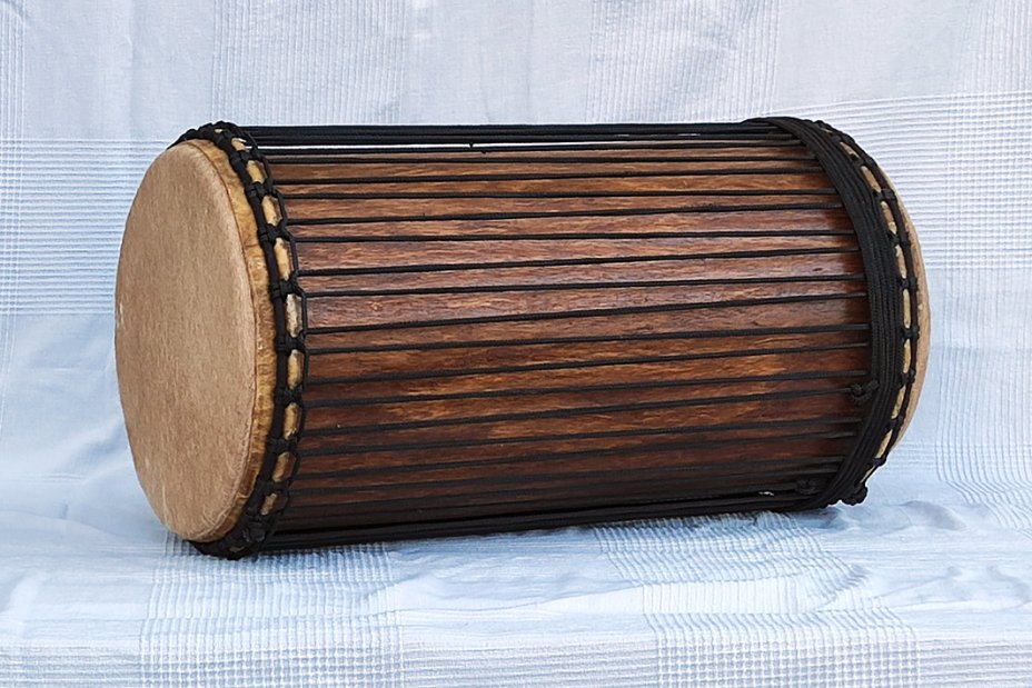 4 Eisen Sangban Dundun - Rosenholz Dundun Basstrommel aus Guinea