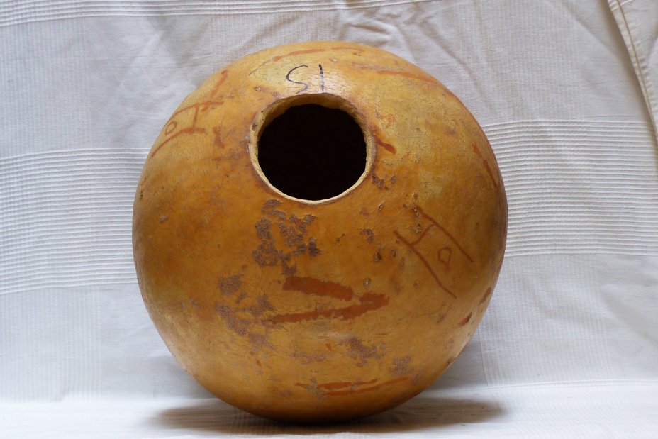 Ø49-50 cm runde Kalebasse - Kugelförmiger Kürbis