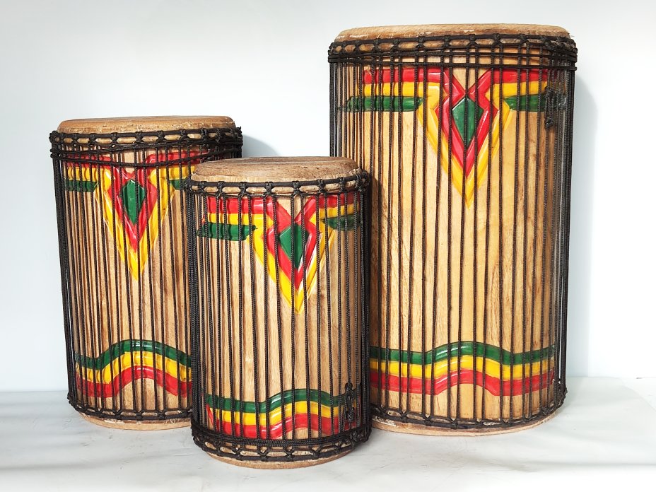 Dunun Basstrommeln Satz - Guinea Dundun Set