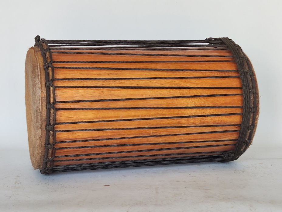 Dunun Basstrommeln - Kenkeni Dundun aus Guinea 4 Reifen Aufbau 6534