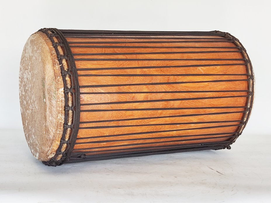 Buschmango (Dugura) Sangban Dunun Basstrommel aus Guinea 4 Eisen