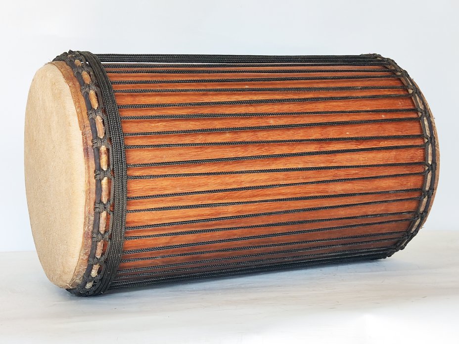 Dunun Basstrommeln - Sangban Dundun aus Guinea 4 Reifen Aufbau