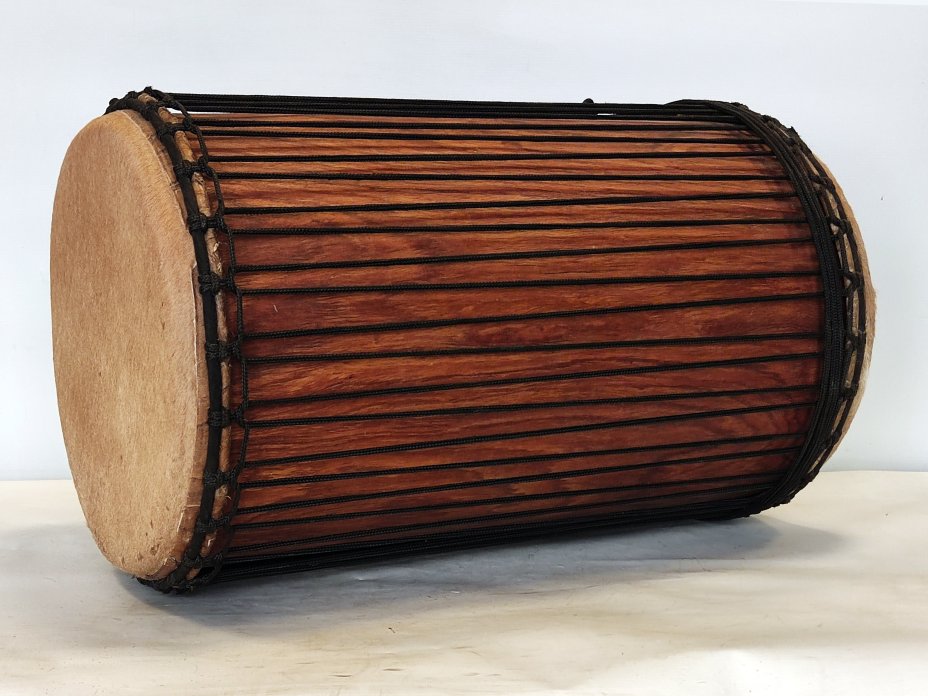 Dunun Basstrommeln - Sangban Dundun aus Guinea 4 Reifen Aufbau