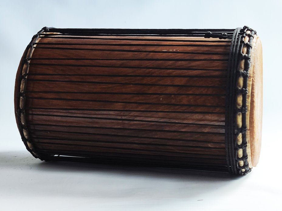 Dunun Basstrommeln - Sangban Dundun aus Guinea 4 Reifen Aufbau
