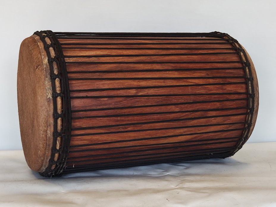 Dunun Basstrommeln - Sangban Dundun aus Guinea 4 Reifen Aufbau