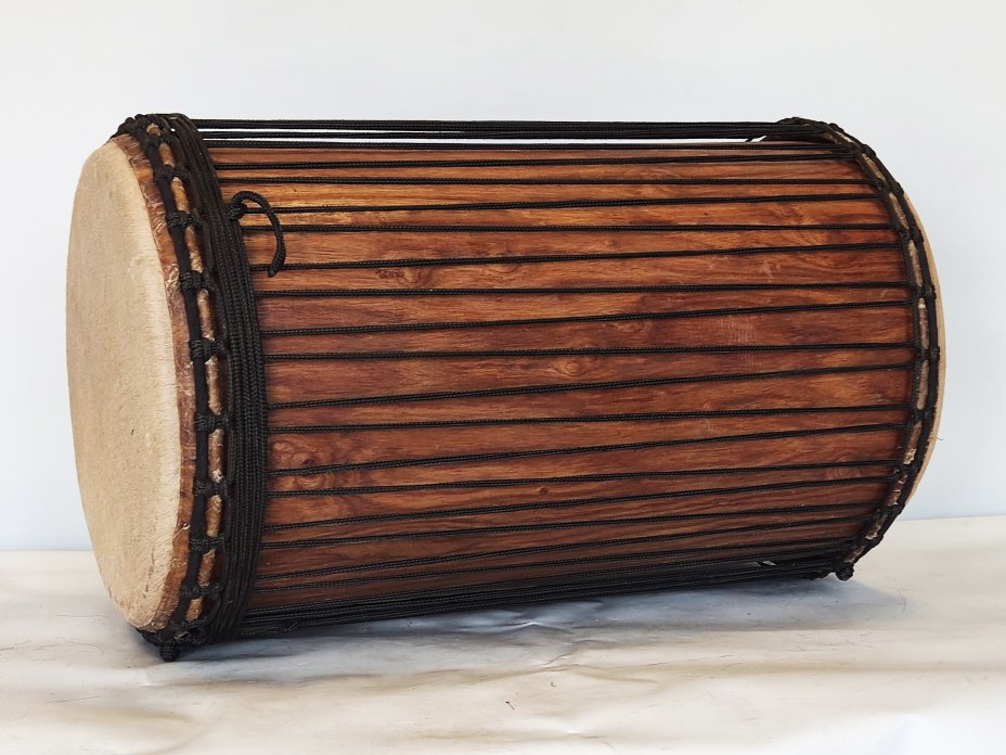 Dunun Basstrommeln - Sangban Dundun aus Guinea 4 Reifen Aufbau