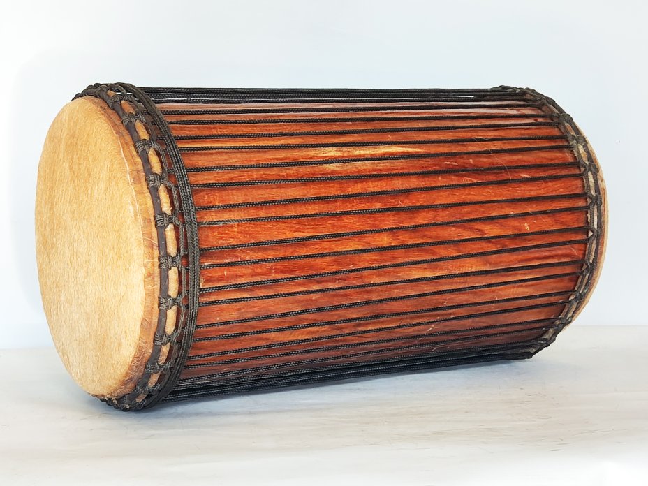 Dunun Basstrommeln - Sangban Dundun aus Guinea 4 Reifen Aufbau