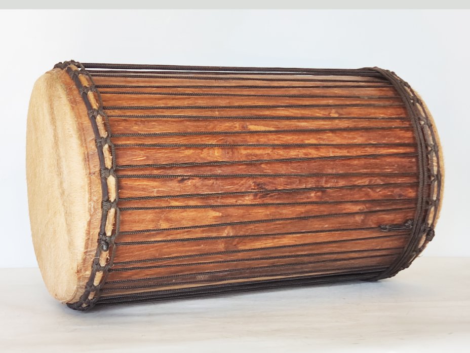 Dunun Basstrommeln - Sangban Dundun aus Guinea 4 Reifen Aufbau