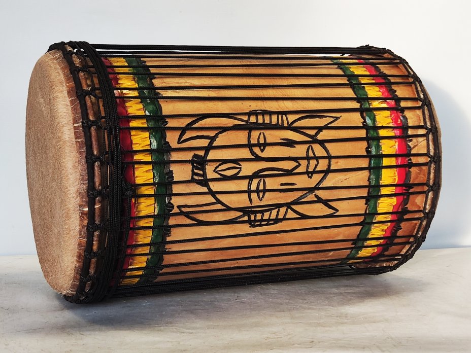 Dunun Basstrommeln - Sangban Dundun aus Guinea 4 Reifen Aufbau