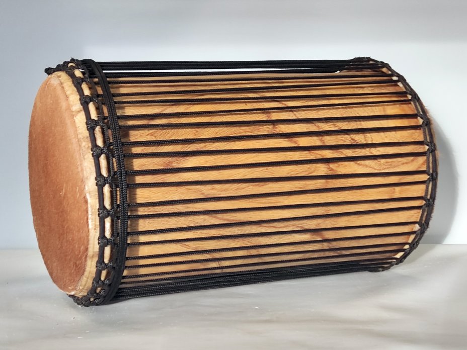 Dunun Basstrommeln - Sangban Dundun aus Guinea 4 Reifen Aufbau