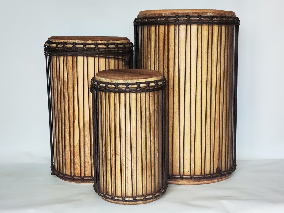 Dunun Basstrommeln Satz - Dundun Set aus Guinea 6615