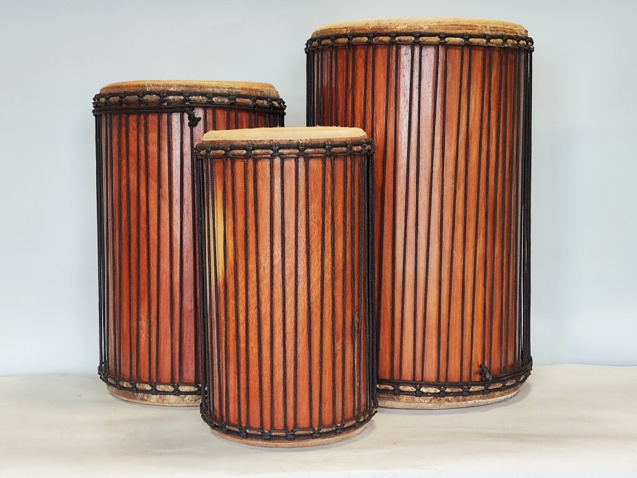 Lenke Dunun Basstrommelset aus Guinea