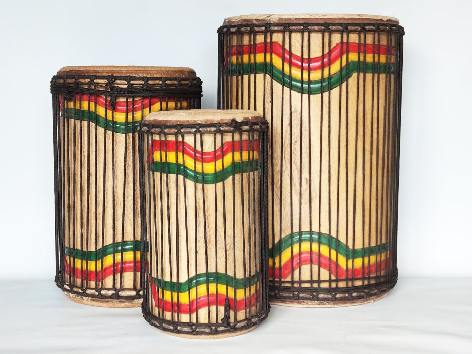 Dunun Basstrommeln Satz - Guinea Dundun Set