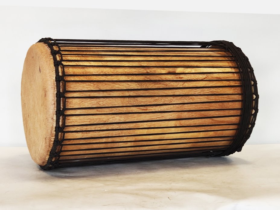 Dunun Basstrommeln - Kenkeni Dundun aus Guinea 4 Reifen Aufbau