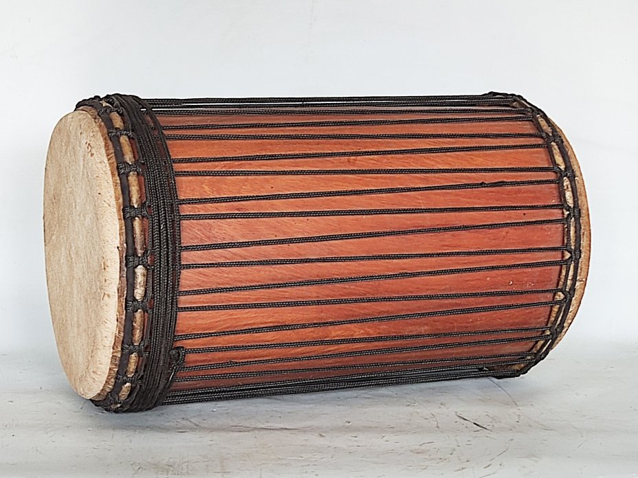 Dunun Basstrommeln - Kenkeni Dundun aus Guinea 4 Reifen Aufbau 6547