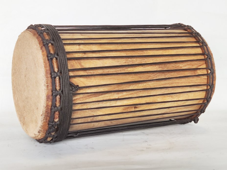 Dunun Basstrommeln - Kenkeni Dundun aus Guinea 4 Reifen Aufbau 6637