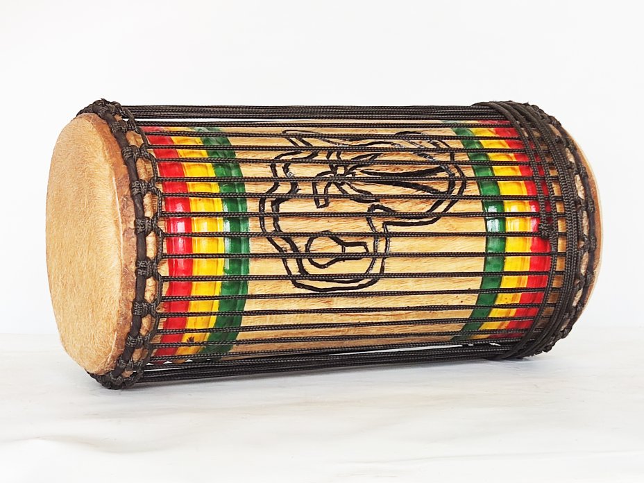 Dunun Basstrommeln - Kenkeni Dundun aus Guinea 4 Reifen Aufbau