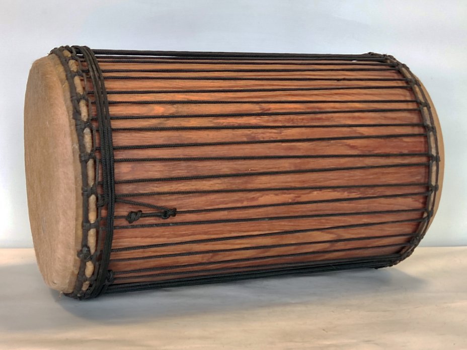 Dunun Basstrommeln - Sangban Dundun aus Guinea 4 Reifen Aufbau