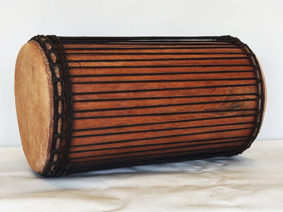 Dunun Basstrommeln - Sangban Dundun aus Guinea 4 Reifen Aufbau