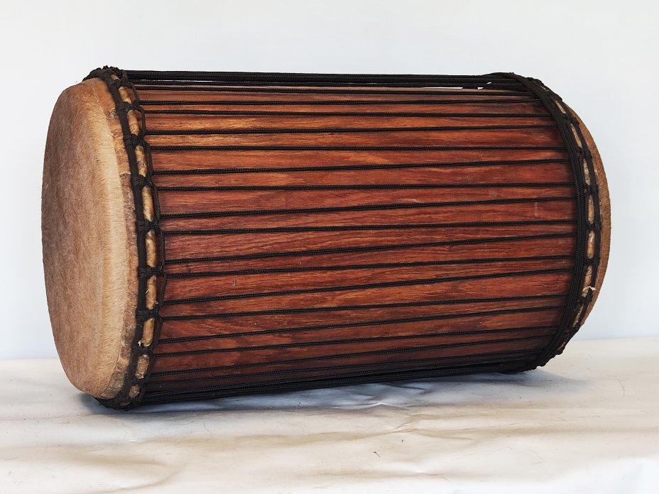 Dunun Basstrommeln - Sangban Dundun aus Guinea 4 Reifen Aufbau
