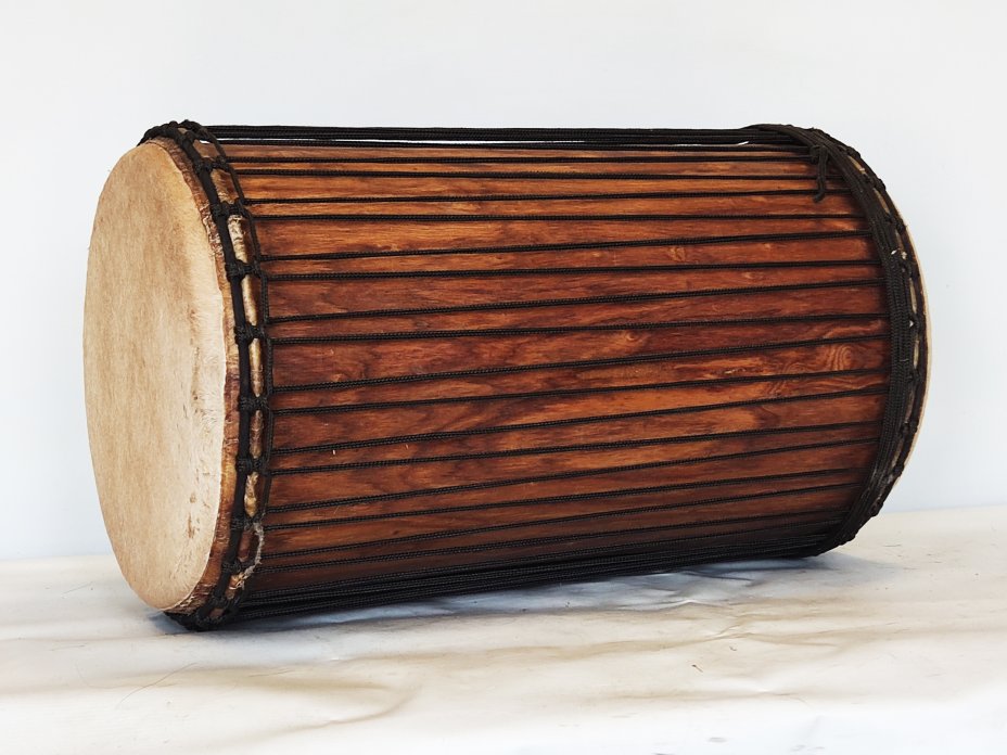 Dunun Basstrommeln - Sangban Dundun aus Guinea 4 Reifen Aufbau