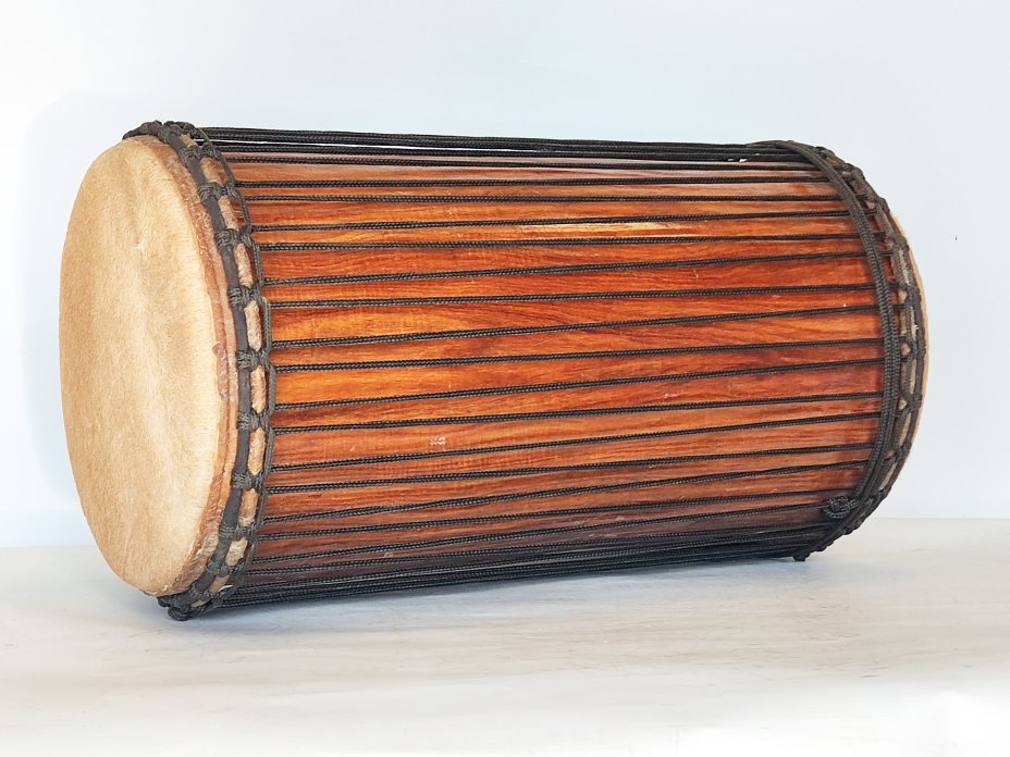 Dunun Basstrommeln - Sangban Dundun aus Guinea 4 Reifen Aufbau