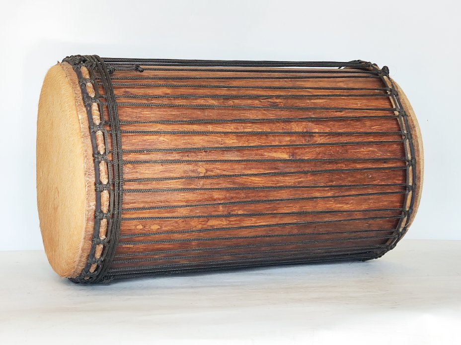 Dunun Basstrommeln - Sangban Dundun aus Guinea 4 Reifen Aufbau