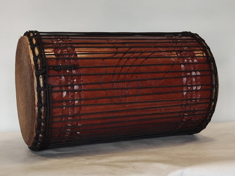 Dunun Basstrommeln - Sangban Dundun aus Guinea 4 Reifen Aufbau