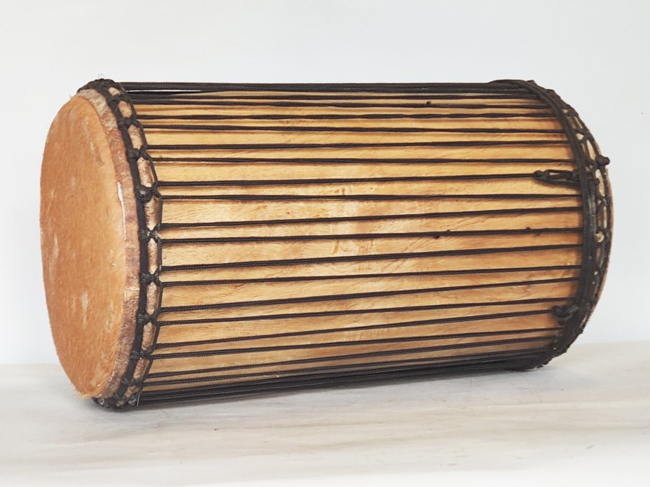 Dunun Basstrommeln - Sangban Dundun aus Guinea 4 Reifen Aufbau