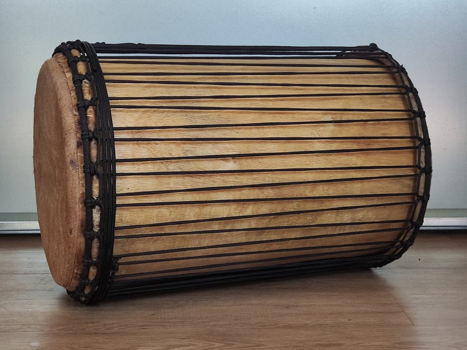 Dunun Basstrommeln - Sangban Dundun aus Guinea 4 Reifen Aufbau