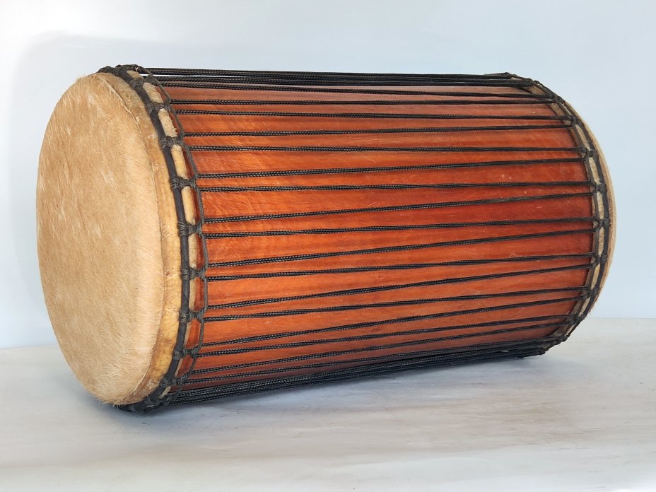 Dunun Basstrommeln - Sangban Dundun aus Guinea 4 Reifen Aufbau