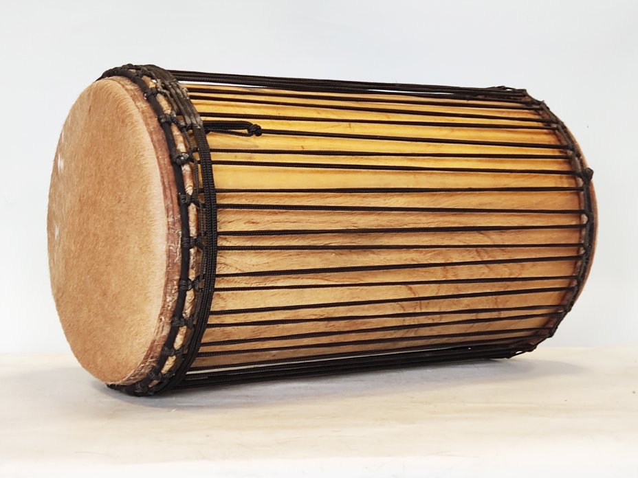 Dunun Basstrommeln - Sangban Dundun aus Guinea 4 Reifen Aufbau