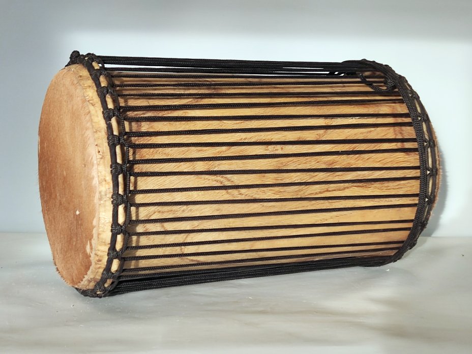 Dunun Basstrommeln - Sangban Dundun aus Guinea 4 Reifen Aufbau