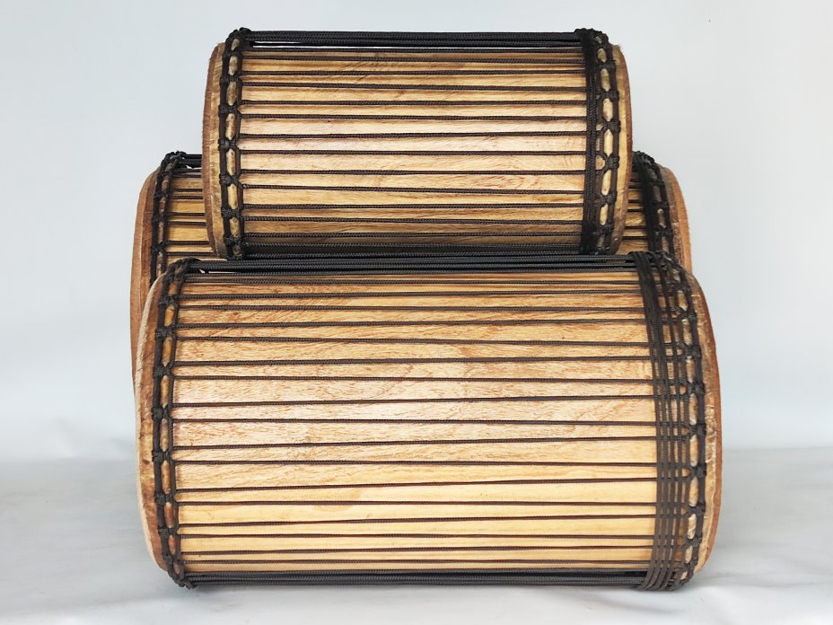 Dunun Basstrommeln Satz - Dundun Set aus Guinea 6615