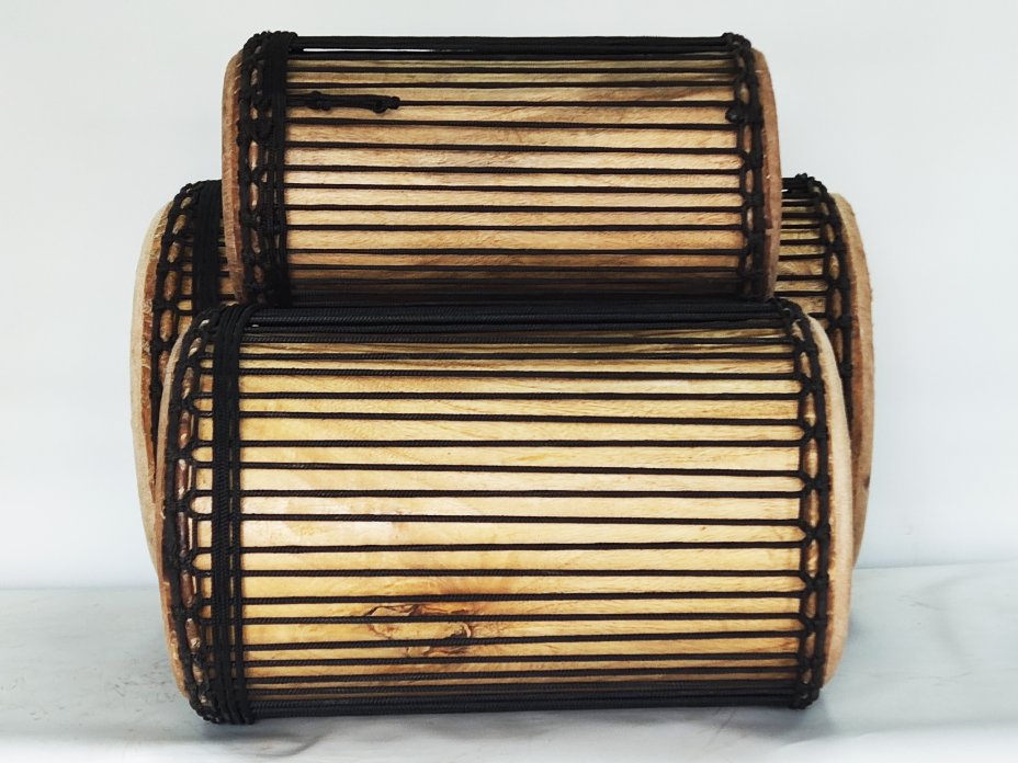 Dunun Basstrommeln Satz - Dundun Set aus Guinea