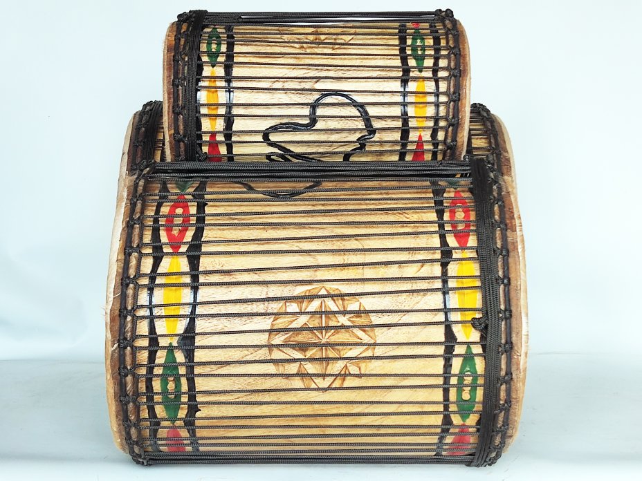 Dunun Basstrommeln Satz - Guinea Dundun Set 6519