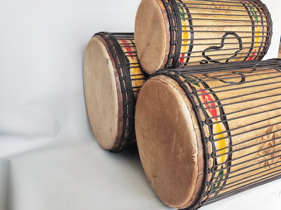 Dunun Basstrommeln Satz - Guinea Dundun Set 6519