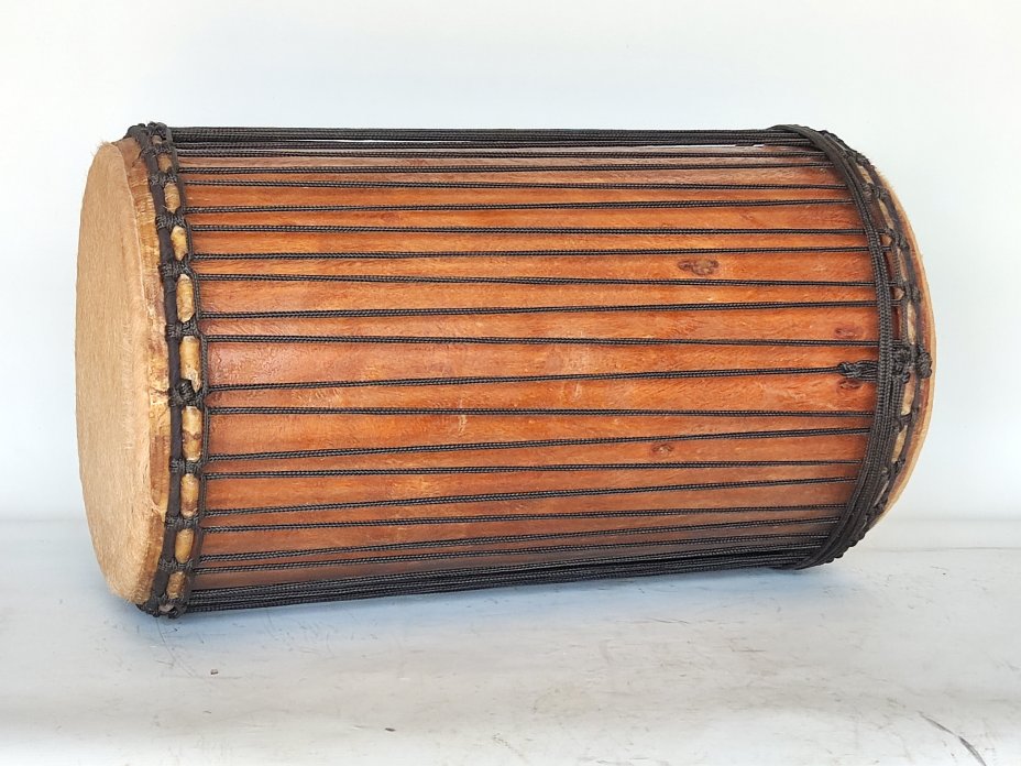 Buschmango (Dugura) Sangban Dunun Basstrommel aus Guinea 4 Eisen