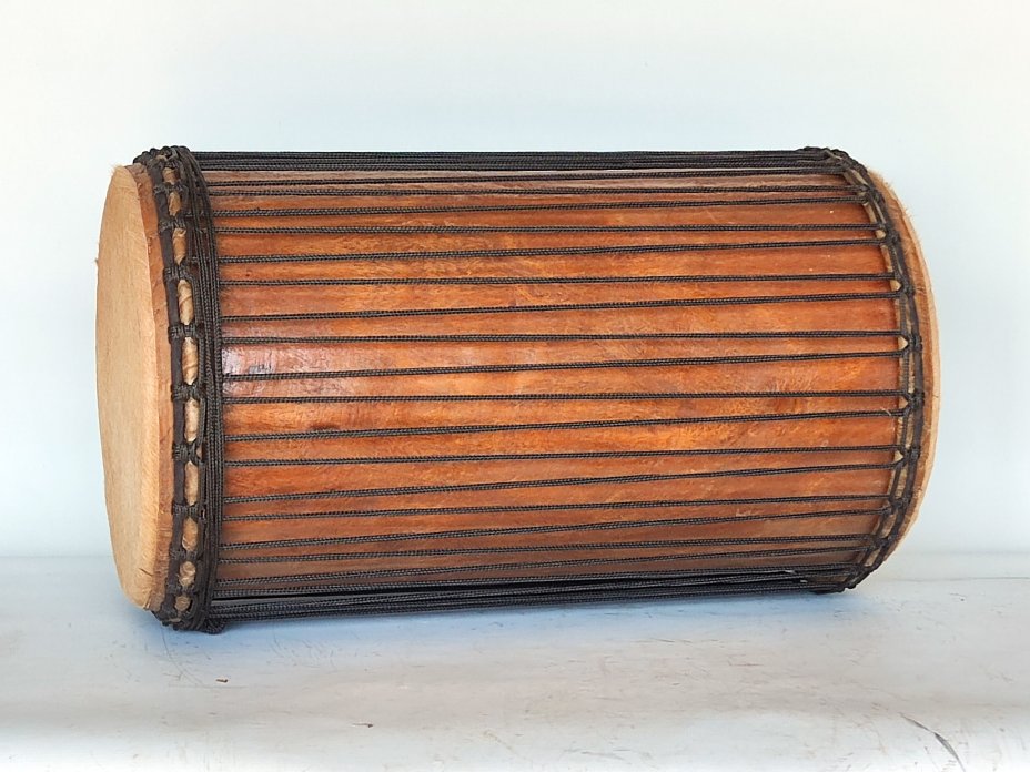 Buschmango (Dugura) Sangban Dunun Basstrommel aus Guinea 4 Eisen